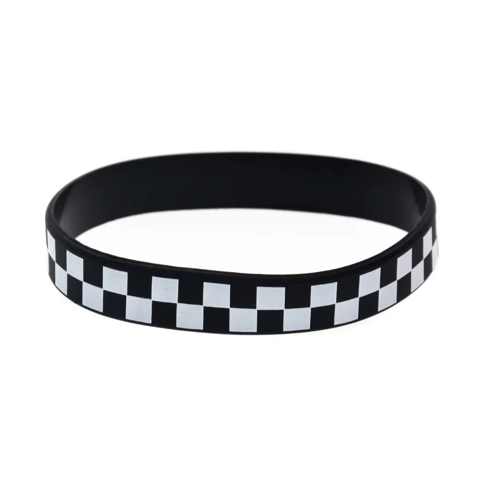 50 PCS Checkered Silicone Wristband 1/2 Inch Wide Hip Hop Style Bangle Printed Logo
50 PCS Checkered Silicone Wristband 1/2 Inch Wide Hip Hop Style Bangle Printed Logo