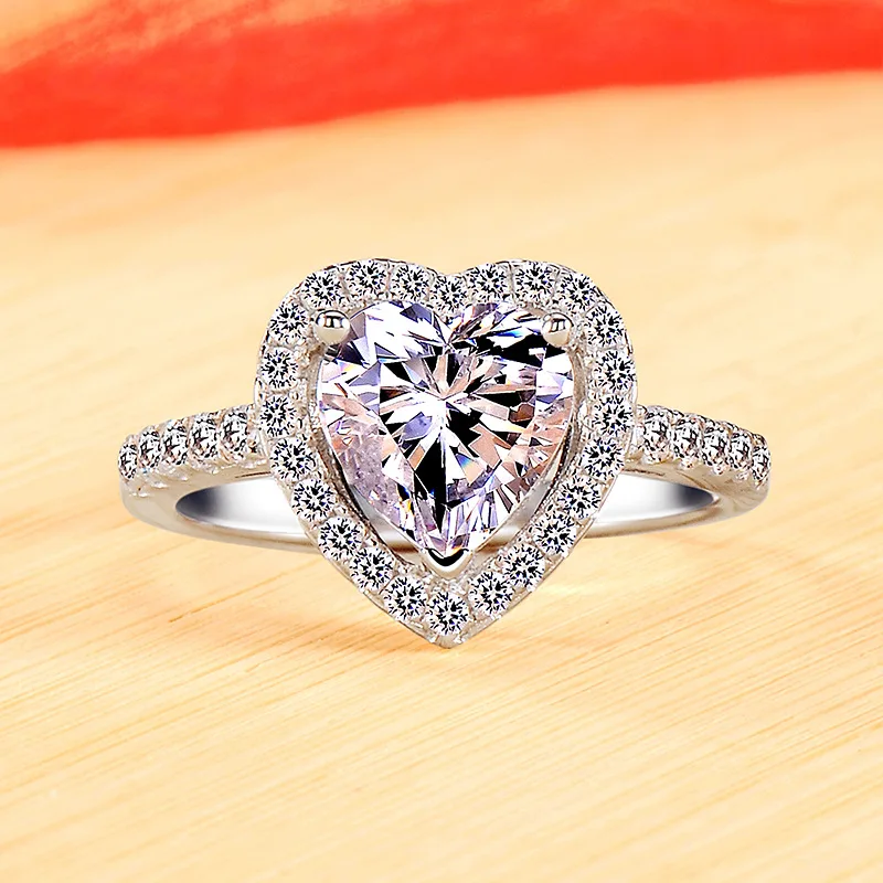 Love Heart-shaped Big Diamond 925 Sterling Silver Women's Ring Luxury Cute Romantic Elegant Engagement Wedding Gift Fine Jewelry
Love Heart-shaped Big Diamond 925 Sterling Silver Women's Ring Luxury Cute Romantic Elegant Engagement Wedding Gift Fine Jewelry
