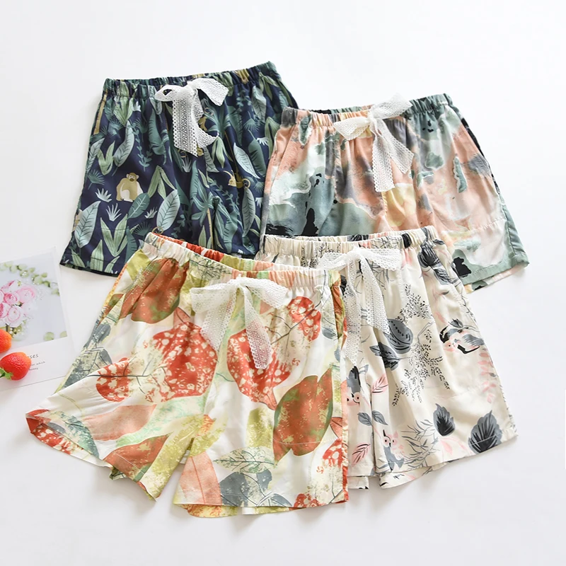 11 Colors Summer Women Short Shorts Thin Air Conditioning Pajama Trousers 100% Viscose Cotton Satin Loose Beach Casual HomePants
11 Colors Summer Women Short Shorts Thin Air Conditioning Pajama Trousers 100% Viscose Cotton Satin Loose Beach Casual HomePants