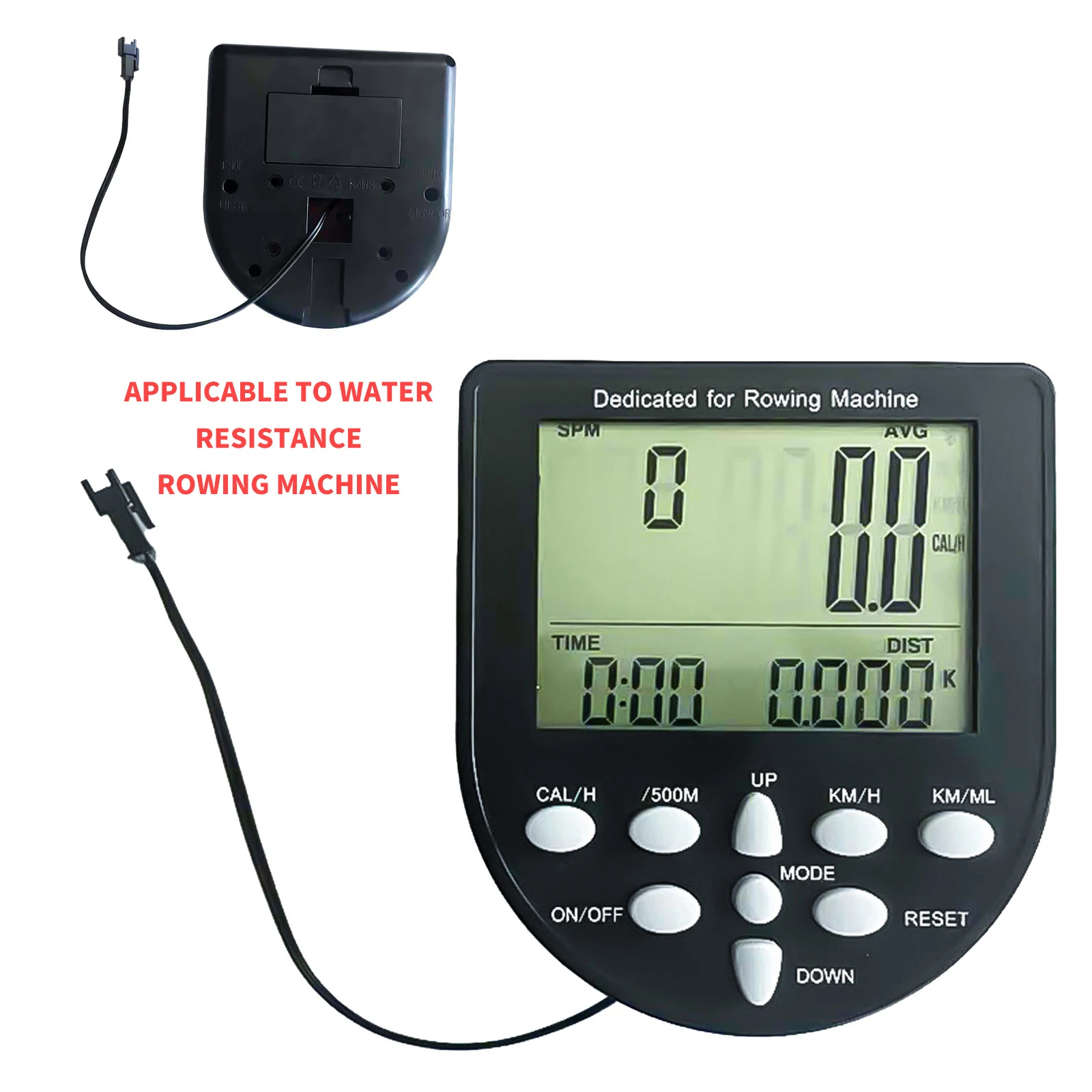 Rowing Machine Counter Bluetooth APP Electronic Watch for Magnetoresistive Rowing Device Fitness Equipment Monitor Screen
Rowing Machine Counter Bluetooth APP Electronic Watch for Magnetoresistive Rowing Device Fitness Equipment Monitor Screen