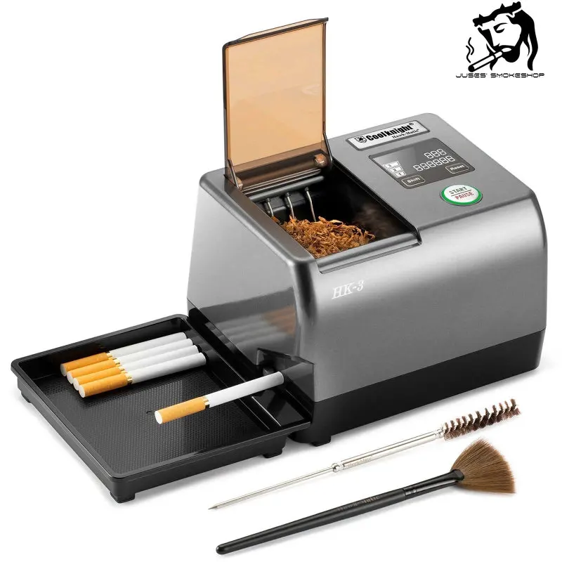 JUSES' SMOKESHOP 100% Original HK-3 Automatic Cigarette Maker 6.5mm 8mm Slim Tube Electric Tobacco Rolling Machine Cool Gadgets
JUSES' SMOKESHOP 100% Original HK-3 Automatic Cigarette Maker 6.5mm 8mm Slim Tube Electric Tobacco Rolling Machine Cool Gadgets