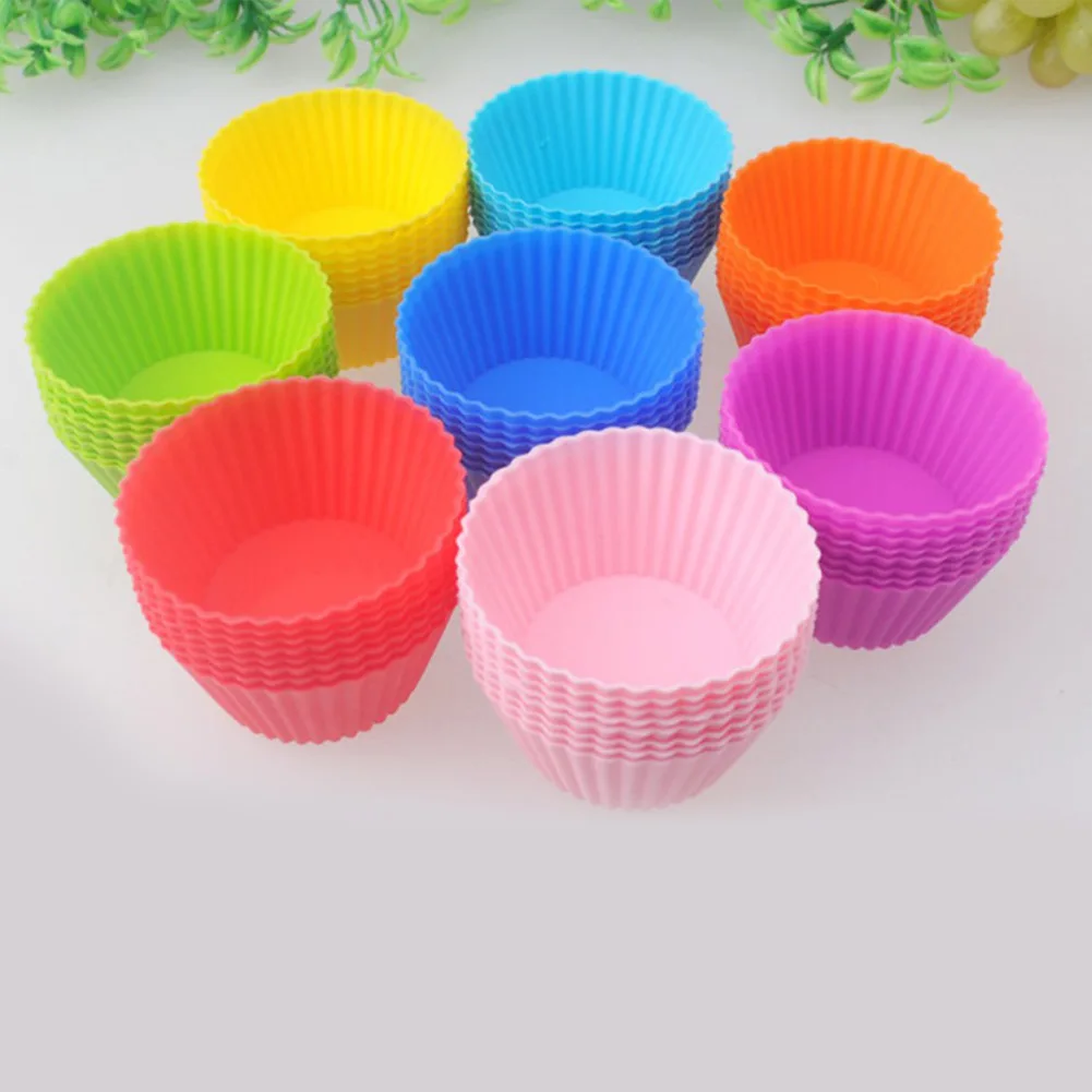 16pcs 7cm Silicone Cake Mold Round Muffin Cupcake Baking Molds Reusable DIY Cake Tools Wedding Birthday Party Decorations
16pcs 7cm Silicone Cake Mold Round Muffin Cupcake Baking Molds Reusable DIY Cake Tools Wedding Birthday Party Decorations