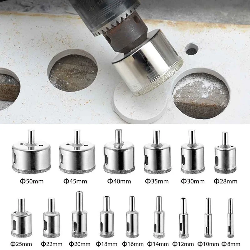 10pcs Diamond Coated Drill Bit 3-60mm for Tile Marble Glass Ceramic Hole Saw Drill Diamond Core Bit
10pcs Diamond Coated Drill Bit 3-60mm for Tile Marble Glass Ceramic Hole Saw Drill Diamond Core Bit