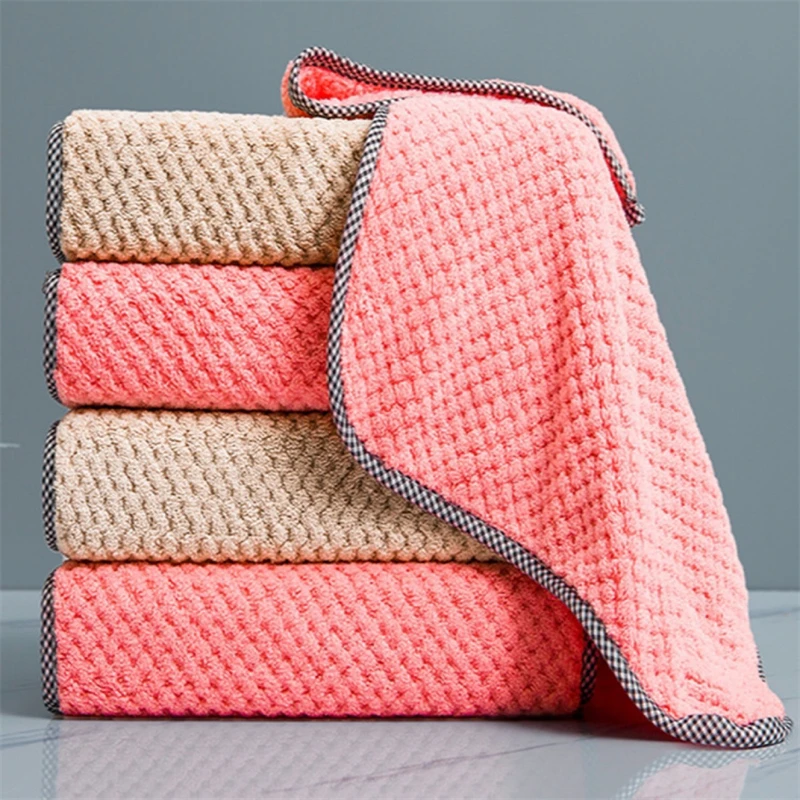 1/3/5PCS Thickened Kitchen Daily Dish Towels Non-Stick Oil Thickened Table Cleaning Cloths Absorbent Scouring Pads Dishcloths
1/3/5PCS Thickened Kitchen Daily Dish Towels Non-Stick Oil Thickened Table Cleaning Cloths Absorbent Scouring Pads Dishcloths