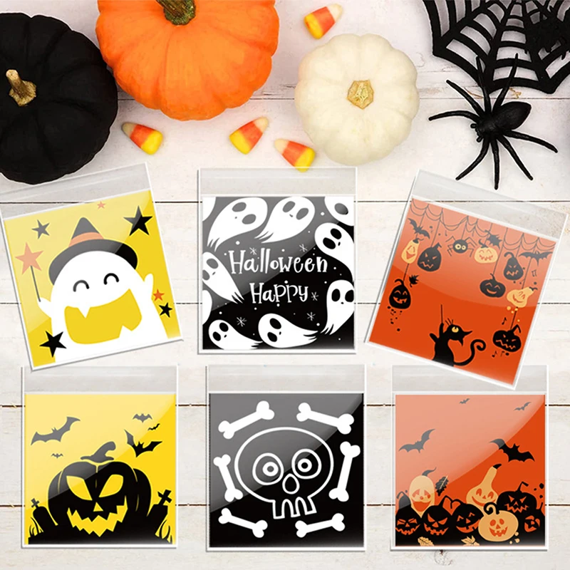 100pcs Happy Halloween Candy Bag Gift Cookie Bags Biscuits Snack Plastic Packaging Bags Halloween Party Decor Supplies
100pcs Happy Halloween Candy Bag Gift Cookie Bags Biscuits Snack Plastic Packaging Bags Halloween Party Decor Supplies