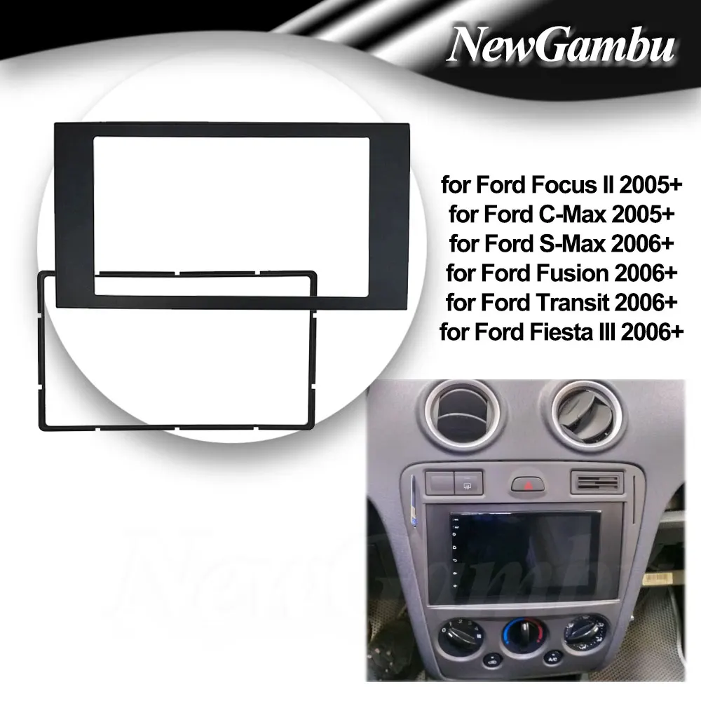 2Din Fascia for Ford Focus II C-Max S-Max Fusion Transit Fiesta DVD Stereo Panel Dash Mounting Installation Trim Kit Frame Bezel
2Din Fascia for Ford Focus II C-Max S-Max Fusion Transit Fiesta DVD Stereo Panel Dash Mounting Installation Trim Kit Frame Bezel