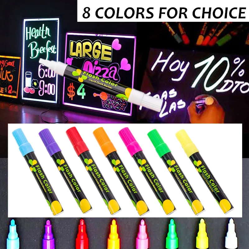 Многофункциональные товары для творчества для детей, 8 цветов, жидкий мел, стираемый безопасный флуоресцентный маркер, ручка для рисования, ...
Многофункциональные товары для творчества для детей, 8 цветов, жидкий мел, стираемый безопасный флуоресцентный маркер, ручка для рисования, ...