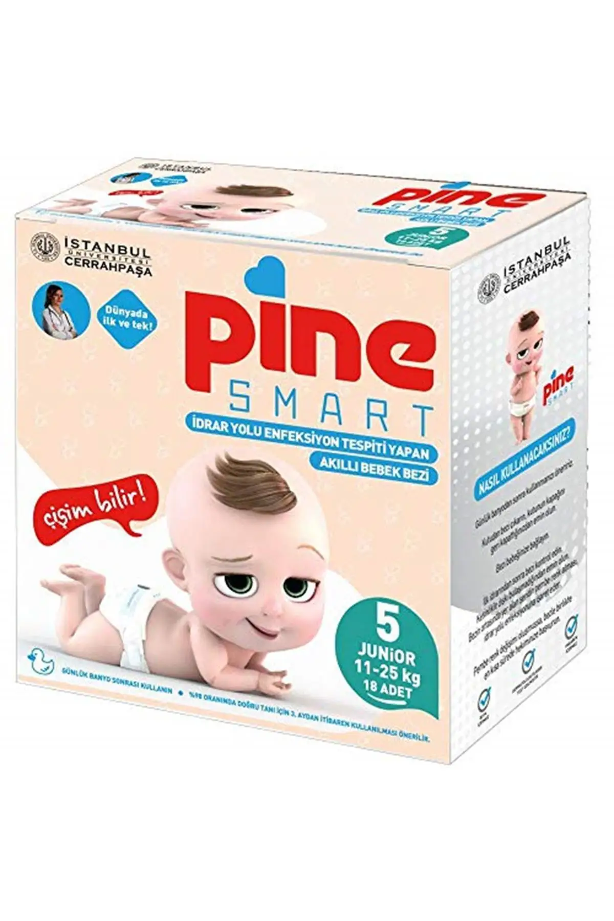 Brand: Pine Smart Intelligent Doll Cloth No. 5 Junior 11-25Kg 18 Pcs Category: Baby Diapers
Brand: Pine Smart Intelligent Doll Cloth No. 5 Junior 11-25Kg 18 Pcs Category: Baby Diapers