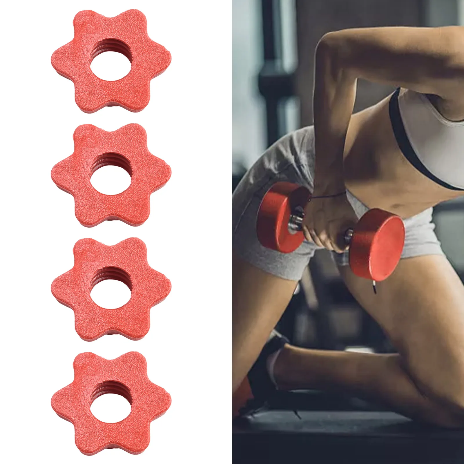 4pcs Dumbbell Nuts Weight Check Nut Barbell Bar Clips Spin Lock Screw Dumbbell Spinlock Collars Fitness Equipment Accessories
4pcs Dumbbell Nuts Weight Check Nut Barbell Bar Clips Spin Lock Screw Dumbbell Spinlock Collars Fitness Equipment Accessories