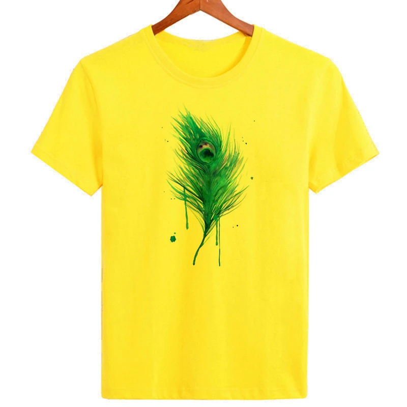 Peacock Feather T-Shirt Men's Super Fashion Tops Tees Brand Good Quality Casul Summer Tshirt B1-98
Peacock Feather T-Shirt Men's Super Fashion Tops Tees Brand Good Quality Casul Summer Tshirt B1-98