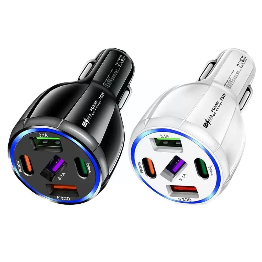 5 портов Usb Автомобильное зарядное устройство Тип C Pd Qc3.0 зарядное устройство адаптер 75 вт адаптер для быстрой зарядки для 14 13 для Z6m5
5 портов Usb Автомобильное зарядное устройство Тип C Pd Qc3.0 зарядное устройство адаптер 75 вт адаптер для быстрой зарядки для 14 13 для Z6m5
