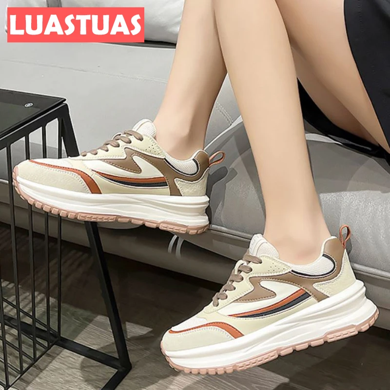 Новые женские кроссовки LuasTuas из 2022 натуральной кожи, разноцветные весенние кроссовки на массивной подошве, женская модная крутая повседнев...
Новые женские кроссовки LuasTuas из 2022 натуральной кожи, разноцветные весенние кроссовки на массивной подошве, женская модная крутая повседнев...
