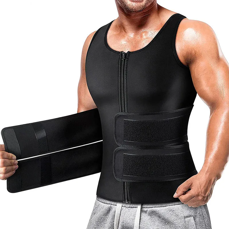 2022 Sauna Vest for Men Hot Neoprene Sweat Vest Waist Trainer Tank Top Body Shaper Zipper Corset Compression Workout Shirt
2022 Sauna Vest for Men Hot Neoprene Sweat Vest Waist Trainer Tank Top Body Shaper Zipper Corset Compression Workout Shirt