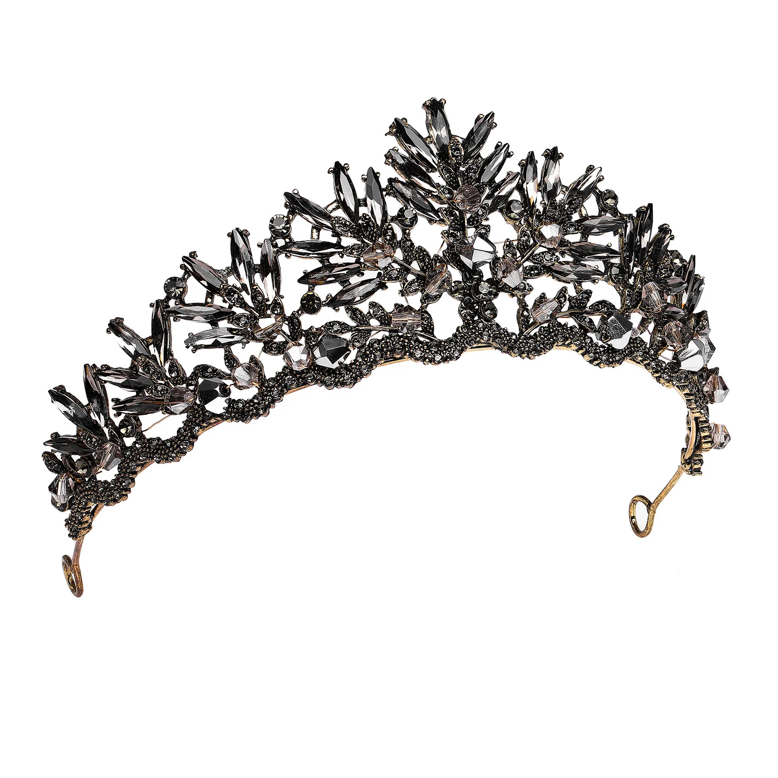 Vintage Crown Crystal Rhinestones Wedding Baroque Style Girl Bride Headdress Miss Black Tiara
Vintage Crown Crystal Rhinestones Wedding Baroque Style Girl Bride Headdress Miss Black Tiara