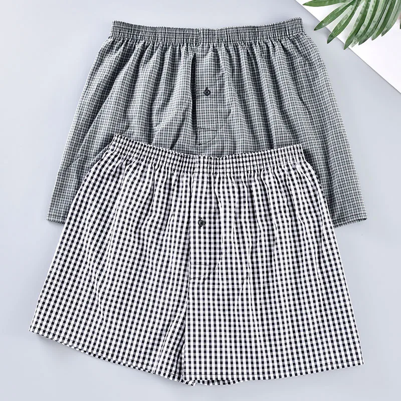 2 шт., мужские хлопковые трусы-боксеры в клетку
2 шт., мужские хлопковые трусы-боксеры в клетку