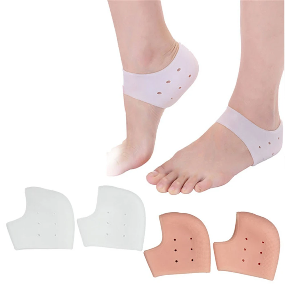 

New Feet Care Silicone Moisturizing Gel Heel Socks Cracked Foot Skin Care Protectors Anti Cracking Seismic Buffer Dropship