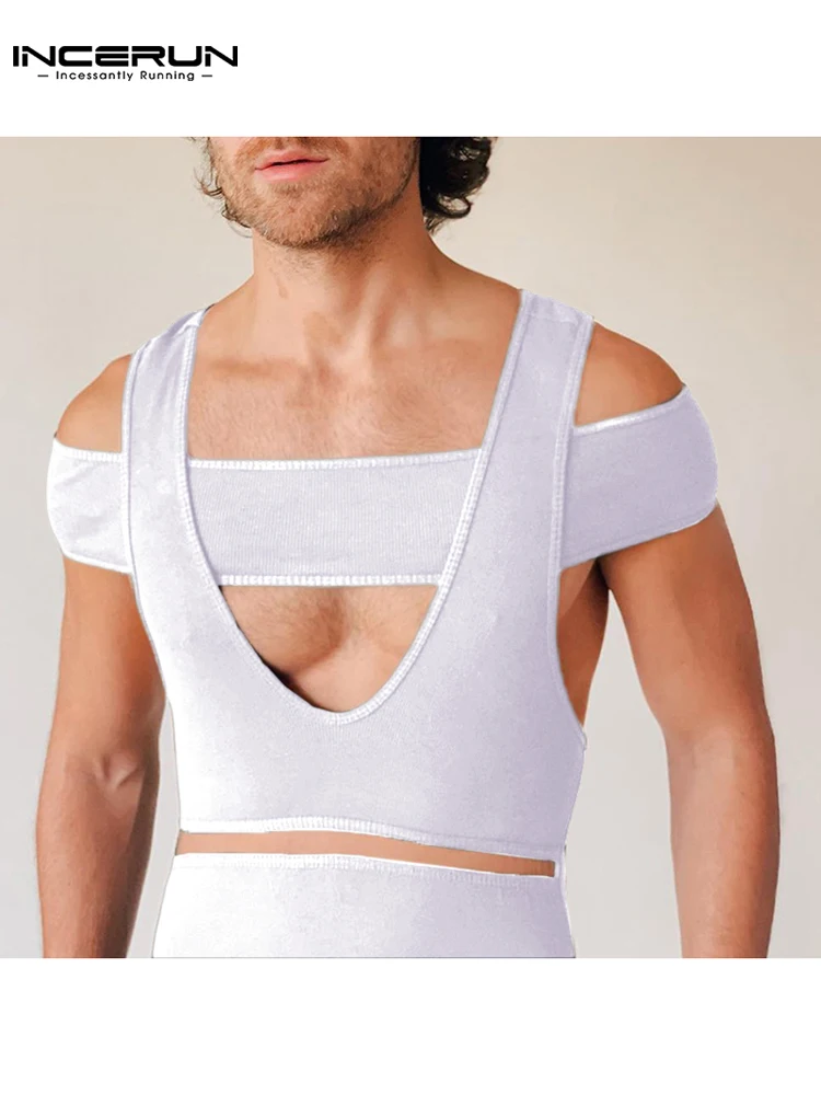 Stylish Sexy New Men's Camiseta Solid Well Fitting Tees Male Cutout Piece One Shoulder Sleeves T-Shirts S-5XL INCERUN Tops 2022
Stylish Sexy New Men's Camiseta Solid Well Fitting Tees Male Cutout Piece One Shoulder Sleeves T-Shirts S-5XL INCERUN Tops 2022