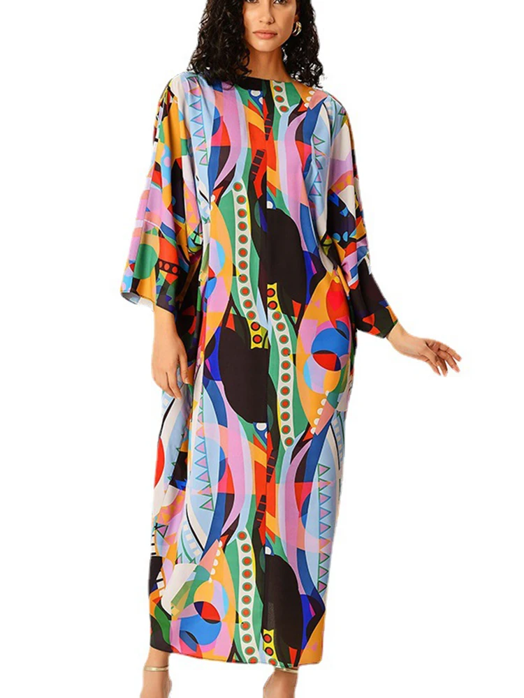Long African Dress Women Full Sleeve Ankle Length Robe Fashion New Print Elegant Loose Streetwear Bazin Riche African Dress 2023
Long African Dress Women Full Sleeve Ankle Length Robe Fashion New Print Elegant Loose Streetwear Bazin Riche African Dress 2023