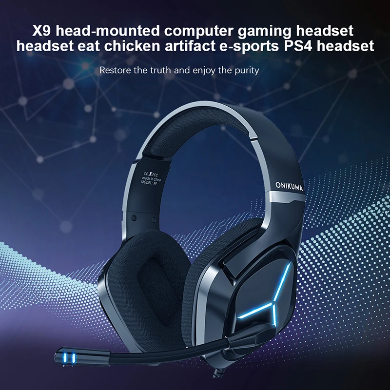 Original Onikuma X9 Wired Headset Gamer PC 3.5mm PS4 Headsets Surround Sound & HD Microphone Gaming Overear Laptop Tablet Gamer
Original Onikuma X9 Wired Headset Gamer PC 3.5mm PS4 Headsets Surround Sound & HD Microphone Gaming Overear Laptop Tablet Gamer
