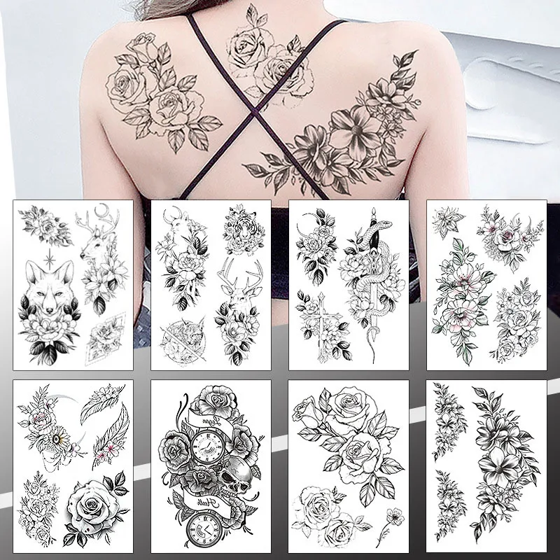 Временные татуировки Sdotter для женской фотокартины, Эротичные наклейки для татуировок с цветами, реалистичные поддельные водонепроницаемые черные розы
Временные татуировки Sdotter для женской фотокартины, Эротичные наклейки для татуировок с цветами, реалистичные поддельные водонепроницаемые черные розы