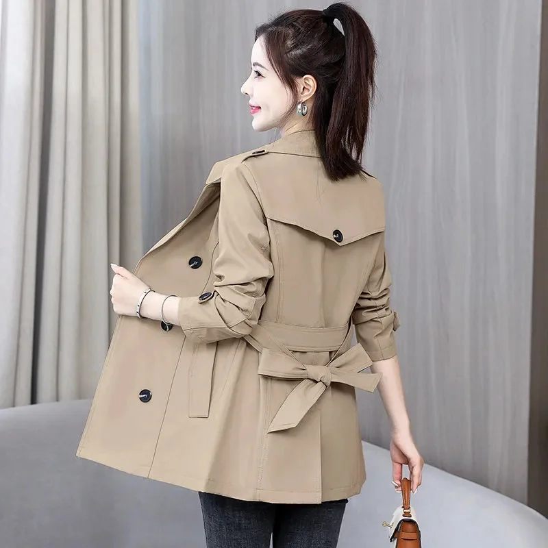 Women's Trench Coat 2022 Spring Autumn New Fashion Korean Short Coat Female Windbreaker Outerwear With Lining Ladies Coats Tops
Women's Trench Coat 2022 Spring Autumn New Fashion Korean Short Coat Female Windbreaker Outerwear With Lining Ladies Coats Tops