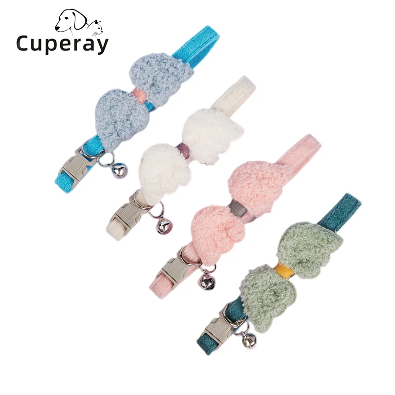 Plush Cat Collar,adjustable Pet Collar with Bell and Cute Angel Wings Decoration for Kittens and Puppies Collar Pet Accessories
Plush Cat Collar,adjustable Pet Collar with Bell and Cute Angel Wings Decoration for Kittens and Puppies Collar Pet Accessories