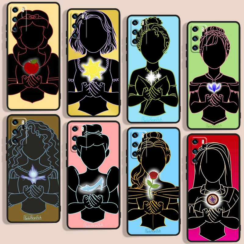 Pretty princess Phone Case For Huawei P10 P20 P30 P40 P50 Lite Pro 2019 Plus Lite E 5G Black luxury Silicone Back Soft Capa
Pretty princess Phone Case For Huawei P10 P20 P30 P40 P50 Lite Pro 2019 Plus Lite E 5G Black luxury Silicone Back Soft Capa