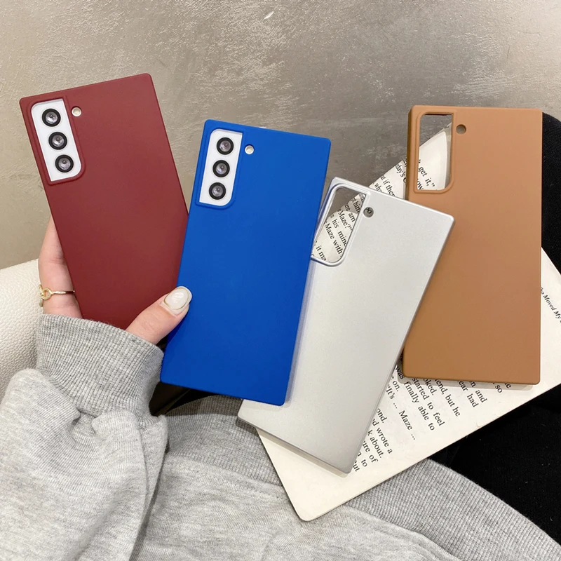 Luxury Matte Silver Phone Case for Samsung Galaxy Note 10 Plus 20 Ultra S20 S21 Plus Ultra S10 S9 Case Square Thin Protect Cover
Luxury Matte Silver Phone Case for Samsung Galaxy Note 10 Plus 20 Ultra S20 S21 Plus Ultra S10 S9 Case Square Thin Protect Cover