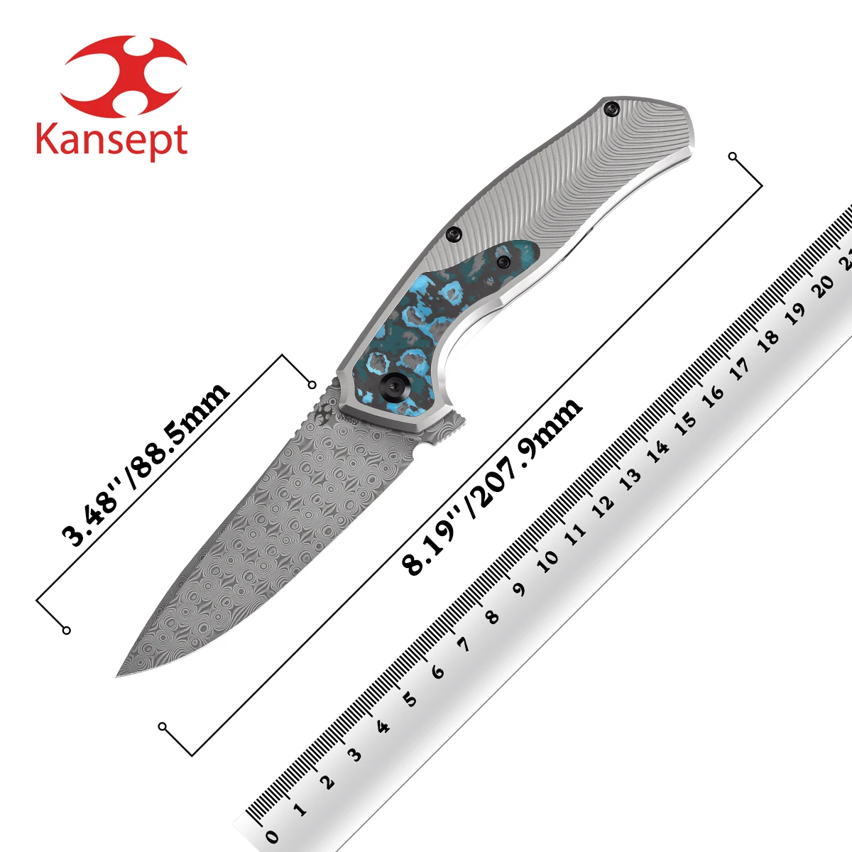 Карманный складной нож kanseven havø RN K1069A3 тактический охотничий клинок из Дамасского