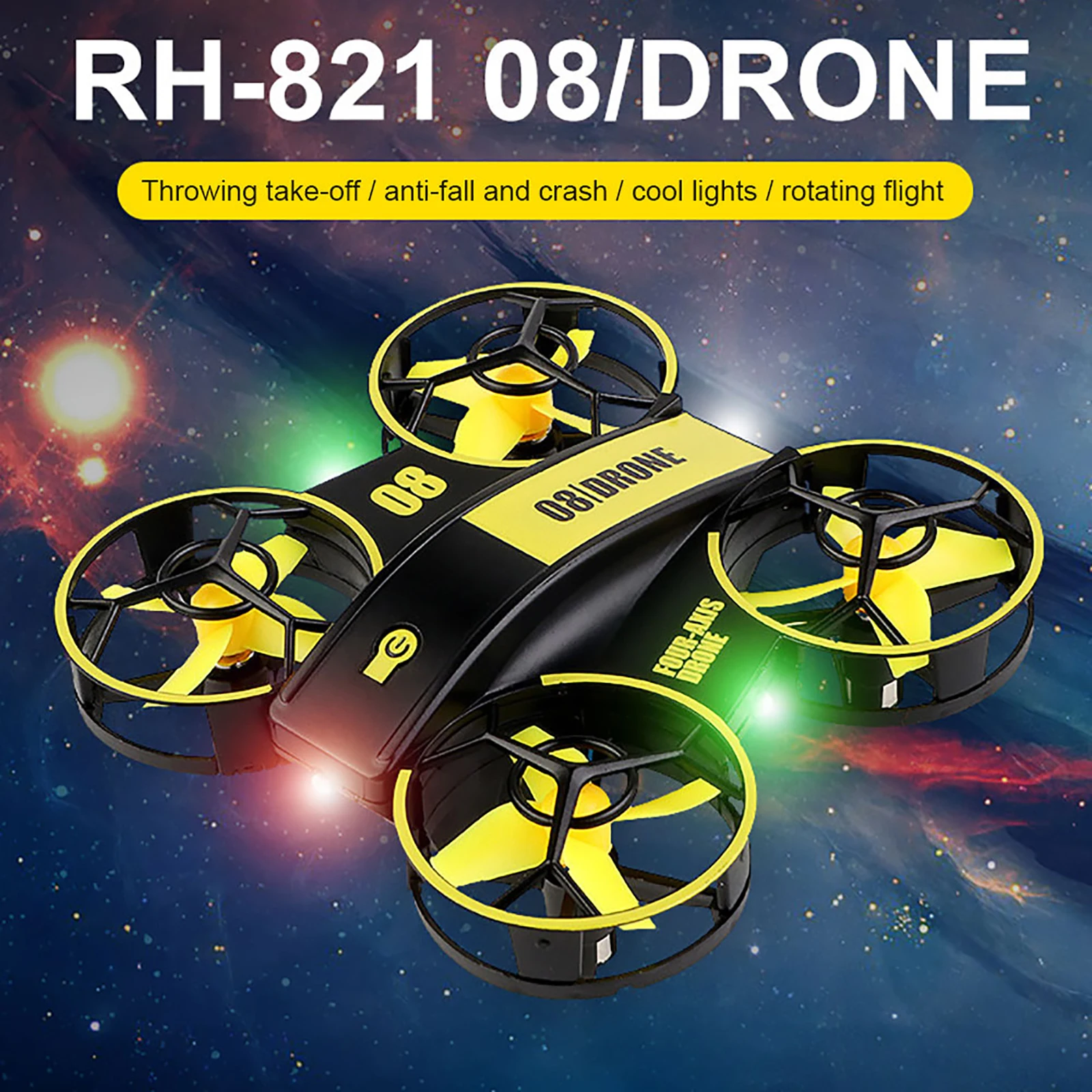 JJRC RH821 Flip Mini RC Drone Helicopter Altitude Hold Remote Control Quadcopter Kids Toys with Lights
JJRC RH821 Flip Mini RC Drone Helicopter Altitude Hold Remote Control Quadcopter Kids Toys with Lights