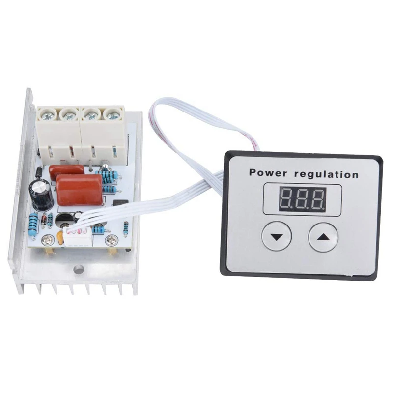 Digital Voltage Regulator Dimmer Switch, 10000W SCR Digital Voltage Regulator Speed Control Dimmer Thermostat AC 220V 80A
Digital Voltage Regulator Dimmer Switch, 10000W SCR Digital Voltage Regulator Speed Control Dimmer Thermostat AC 220V 80A