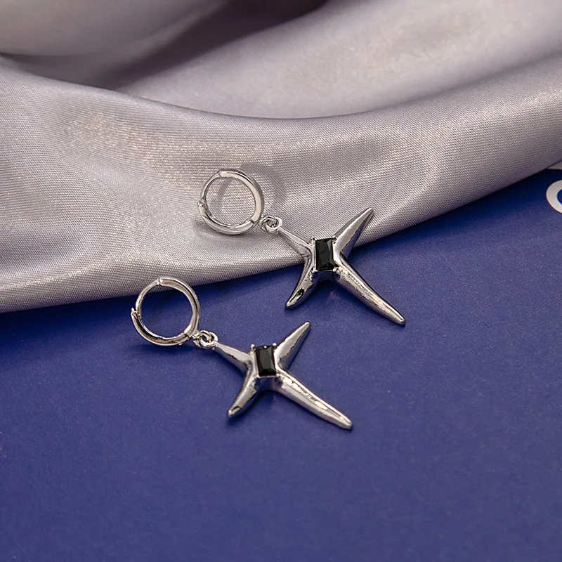 Hip Hop Fashion New 2023 Silver Star Earrings Micro Set Zircon Jewelry For Women Party Gift 
Hip Hop Fashion New 2023 Silver Star Earrings Micro Set Zircon Jewelry For Women Party Gift