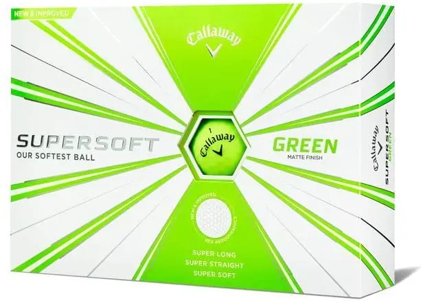 

Supersoft Golf Balls-One Dozen (Green Matte Color)