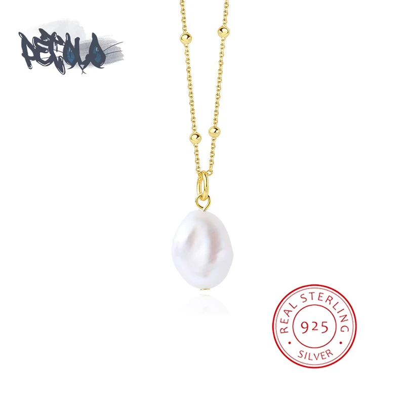 925 Sterling Silver Vintage Baroque Pearl Necklace Exquisite Pearl Necklace for Women's Party Jewelry Fashion Sterling Silver
925 Sterling Silver Vintage Baroque Pearl Necklace Exquisite Pearl Necklace for Women's Party Jewelry Fashion Sterling Silver