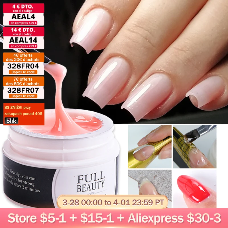 1Box Nail Extension Gel Pink White Clear Poly Builder UV Gel For Nails Finger Extensions Form Tips French Nail Art Tool LY1623-1
1Box Nail Extension Gel Pink White Clear Poly Builder UV Gel For Nails Finger Extensions Form Tips French Nail Art Tool LY1623-1