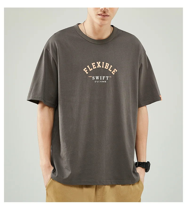 M1063 Pure cotton short-sleeved t-shirt men's new loose round neck top clothes tide brand bottoming shirt
M1063 Pure cotton short-sleeved t-shirt men's new loose round neck top clothes tide brand bottoming shirt
