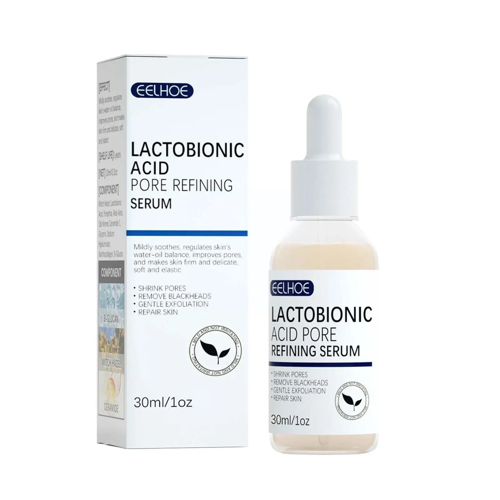 30ml Lactobionic Acid Shrink Pores Essence Exfoliating Smooth Products Moisturizing Firm Damaged Skin Repair Korean Serum P Y6V1
30ml Lactobionic Acid Shrink Pores Essence Exfoliating Smooth Products Moisturizing Firm Damaged Skin Repair Korean Serum P Y6V1