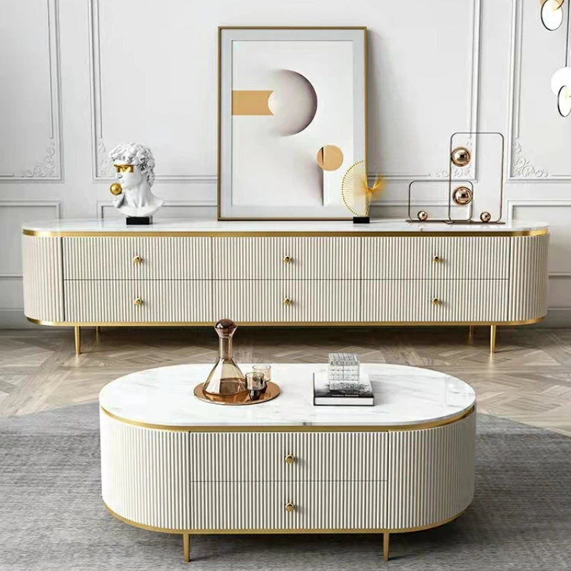 Light Luxury Coffee Table Minimalist Combination Furniture Nordic New Style Marble TV Cabinet Post-modern with Storage Shape
Light Luxury Coffee Table Minimalist Combination Furniture Nordic New Style Marble TV Cabinet Post-modern with Storage Shape