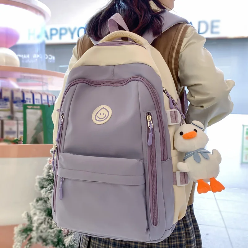 Kawaii Multiple Pockets Waterproof Nylon Women Backpack Female Laptop Leisure College Travel Bag Trendy Girl Preppy Schoolbag
Kawaii Multiple Pockets Waterproof Nylon Women Backpack Female Laptop Leisure College Travel Bag Trendy Girl Preppy Schoolbag