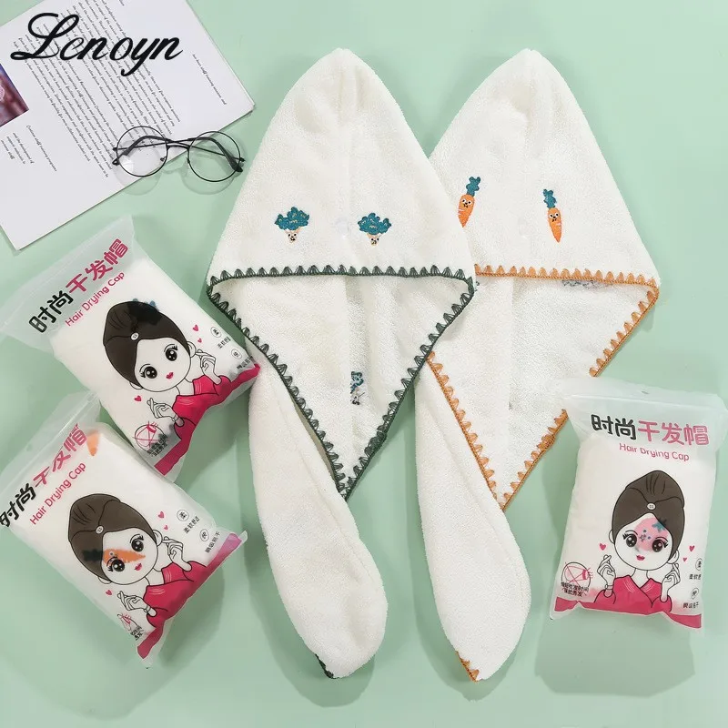 Lenoyn Women's Coral Plush Double Layer Thickened Dry Hair Cap Cute Embroidery Triangle Bath Cap Absorbent Dry Hair Towel
Lenoyn Women's Coral Plush Double Layer Thickened Dry Hair Cap Cute Embroidery Triangle Bath Cap Absorbent Dry Hair Towel