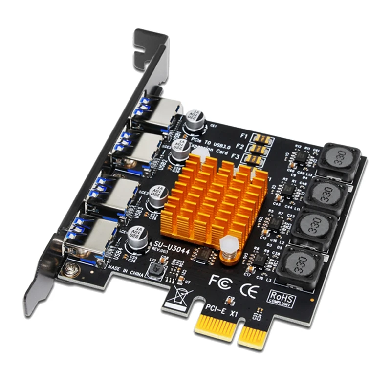 4 Port USB 3.0 PCI Express Card USB 3.0 PCIE Expansion Card Adapter PCIE USB 3.0 HUB Controller Extender Card Spare Parts
4 Port USB 3.0 PCI Express Card USB 3.0 PCIE Expansion Card Adapter PCIE USB 3.0 HUB Controller Extender Card Spare Parts