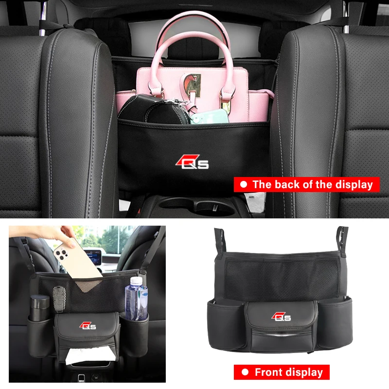 Car Logo Seat Storage Bag Divider Pet Barrier Tissue Box Phone Holder Organizer Case For Audi Q5 A3 A5 A6 A7 A4 Q3 Q7 RS3 S4 A8
Car Logo Seat Storage Bag Divider Pet Barrier Tissue Box Phone Holder Organizer Case For Audi Q5 A3 A5 A6 A7 A4 Q3 Q7 RS3 S4 A8