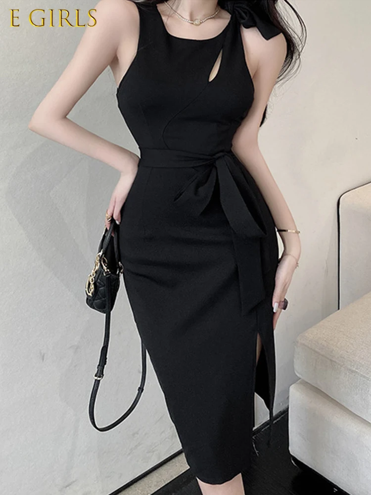 E GIRLS Elegant Women Evening Dress Hollow Tank Sleeveless Bodycon Slit Belt Midi Club Gown Robe Femme Sexy Street Para Mujer
E GIRLS Elegant Women Evening Dress Hollow Tank Sleeveless Bodycon Slit Belt Midi Club Gown Robe Femme Sexy Street Para Mujer