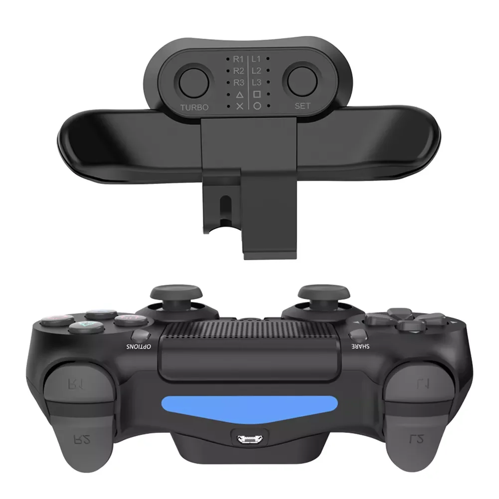 

For PS4 Daulshock Gamepad Rear Extension Key Adapter W/ Turbo Controller Back Button Attachment For PS 4 Controller Accessories