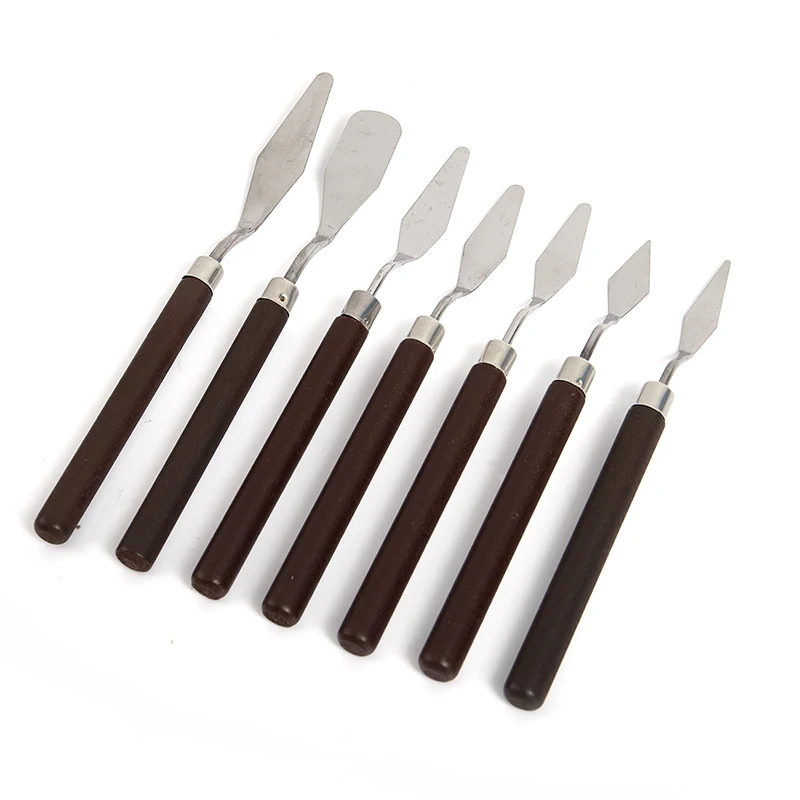7Pcs/Set Stainless Steel Oil Painting Knives Artist Crafts Spatula Palette Knife Oil Painting Mixing Knife Scraper Art Tools
7Pcs/Set Stainless Steel Oil Painting Knives Artist Crafts Spatula Palette Knife Oil Painting Mixing Knife Scraper Art Tools