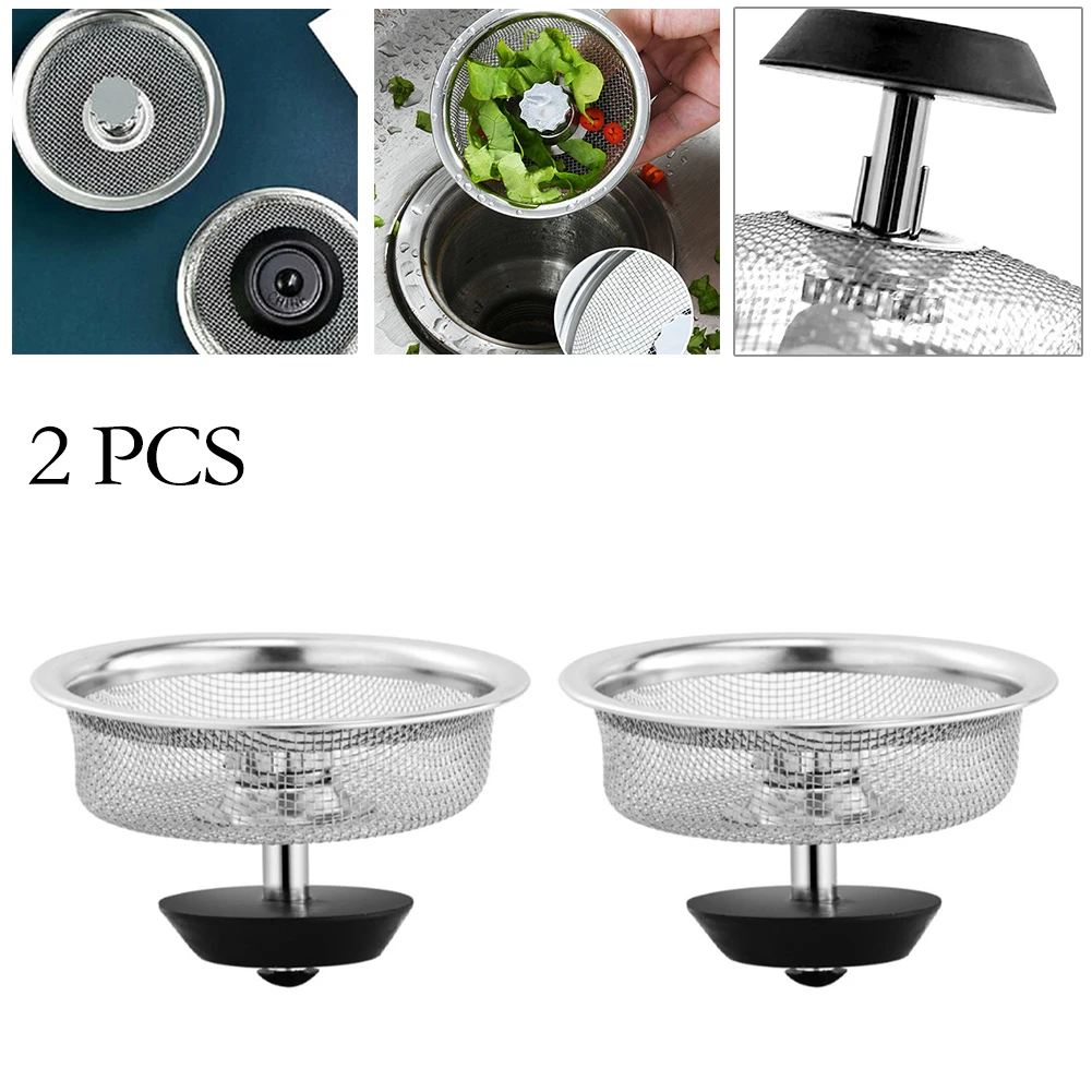 2pcs Kitchen Sink Sewer Combination Filter Stainless Steel Sink Brass Strainer Waste Plug Drain Stopper Basket
2pcs Kitchen Sink Sewer Combination Filter Stainless Steel Sink Brass Strainer Waste Plug Drain Stopper Basket