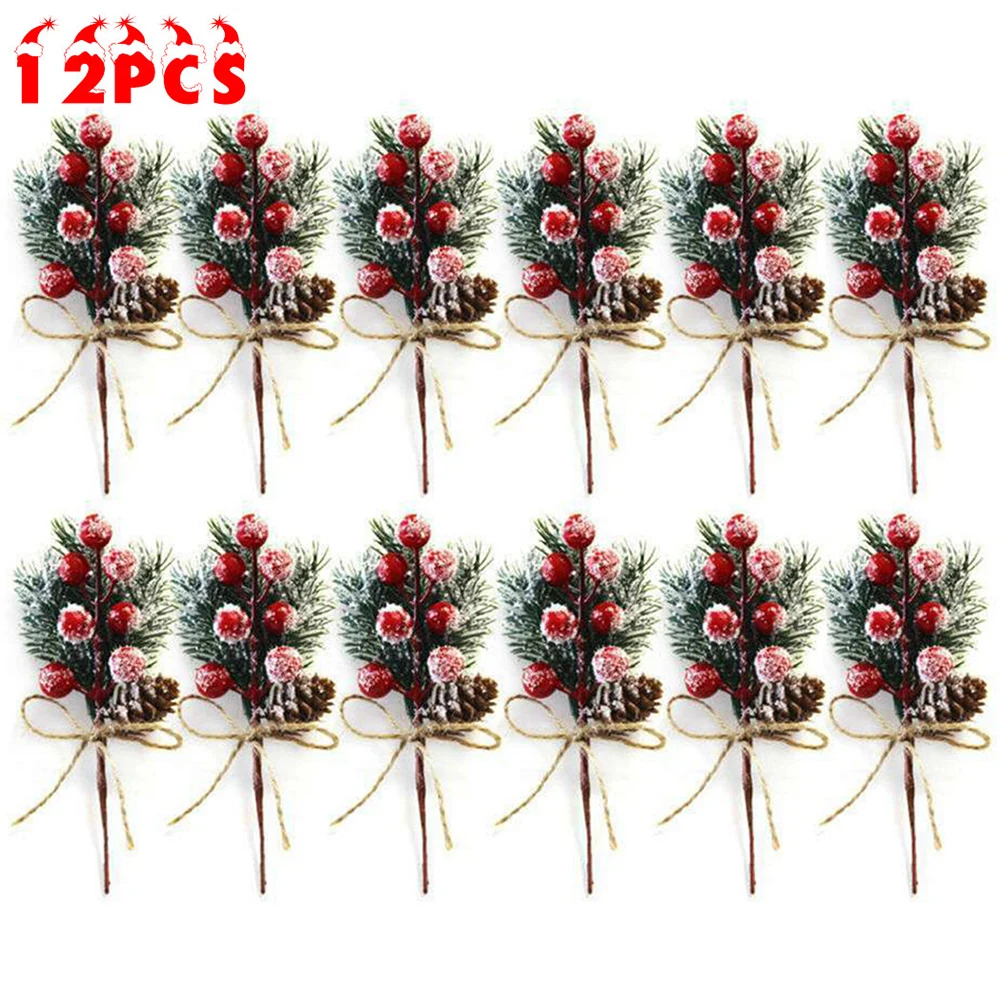 Holly Diy Christmas Decoration Wreath Cedar Twine Red Berry Bouquet 12pcs (fake Pine Flowers) Ornament & Pine Fashion
Holly Diy Christmas Decoration Wreath Cedar Twine Red Berry Bouquet 12pcs (fake Pine Flowers) Ornament & Pine Fashion