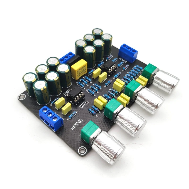 NE5532 Tone Board Preamp Pre-Amp With Treble Bass Volume Adjustment Pre-Amplifier Tone Controller For Amplifier
NE5532 Tone Board Preamp Pre-Amp With Treble Bass Volume Adjustment Pre-Amplifier Tone Controller For Amplifier