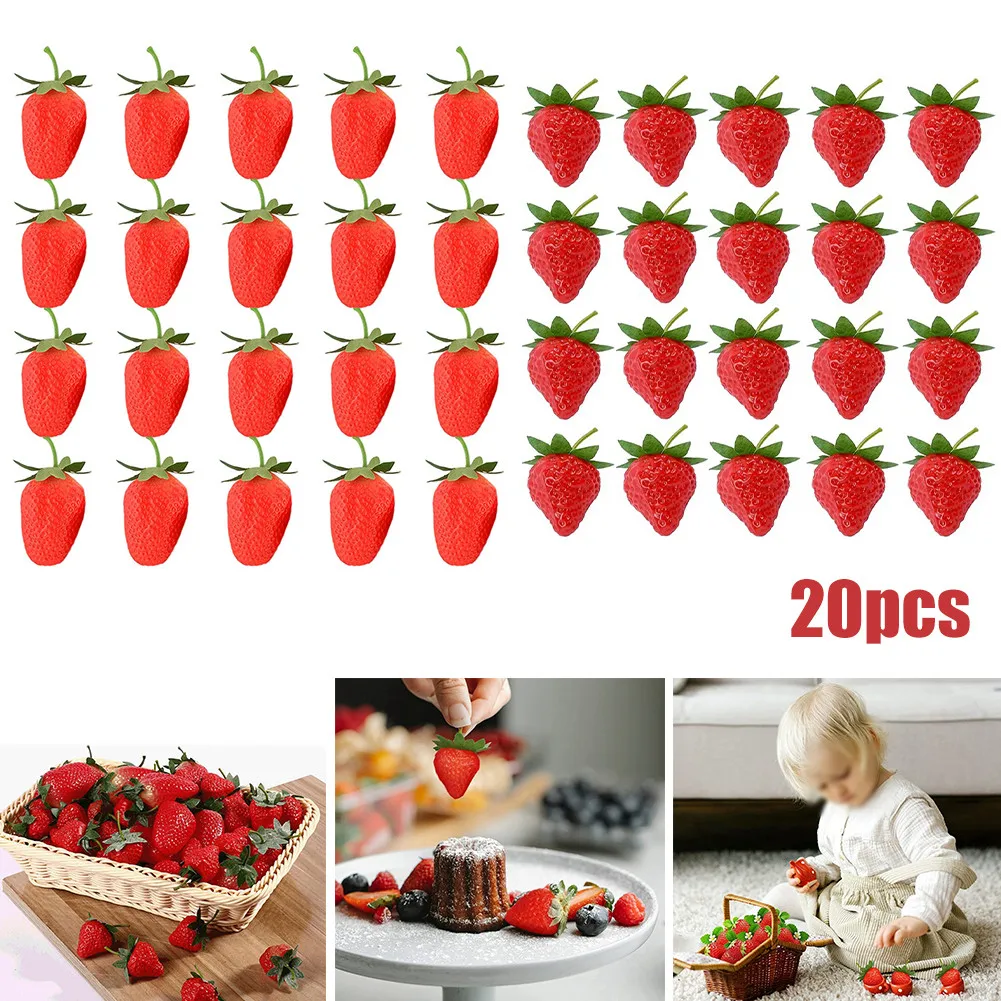 Room Home Decoration Miniatures Artificial Strawberry Life Like Fake Fruit Plastic For Display Table Show Food Play Toy 20PCS
Room Home Decoration Miniatures Artificial Strawberry Life Like Fake Fruit Plastic For Display Table Show Food Play Toy 20PCS