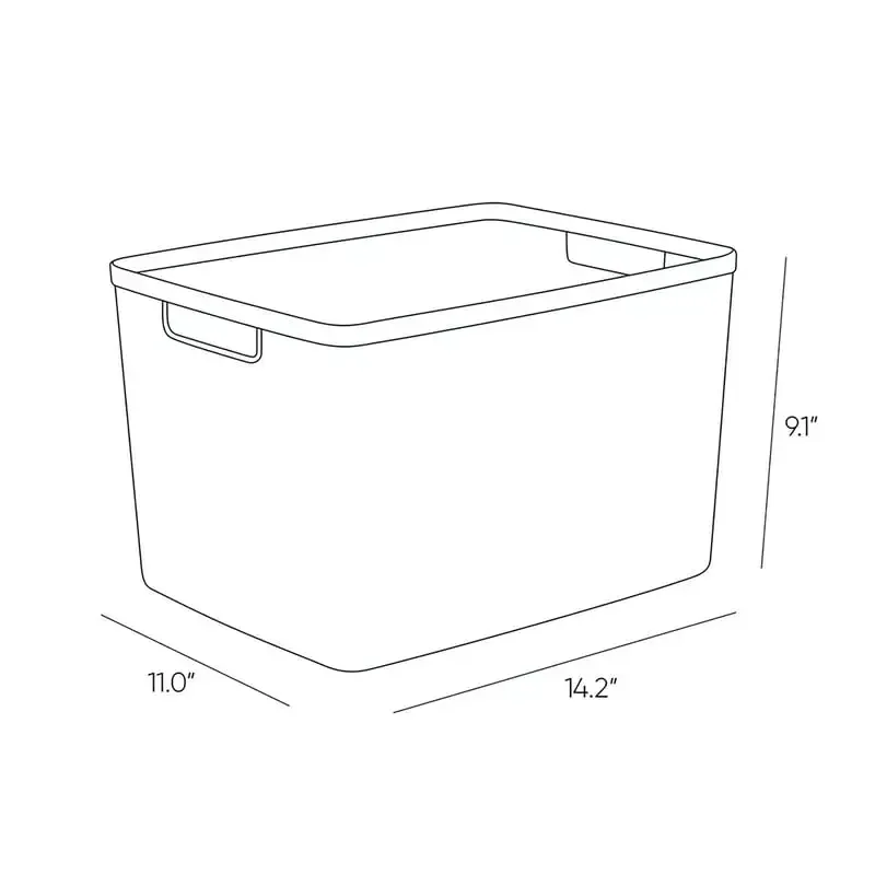 Cool Grey Large Resin Plastic Storage Bins, 4 Pack - Sturdy, Versatile and Perfect for Organizing.
Cool Grey Large Resin Plastic Storage Bins, 4 Pack - Sturdy, Versatile and Perfect for Organizing.